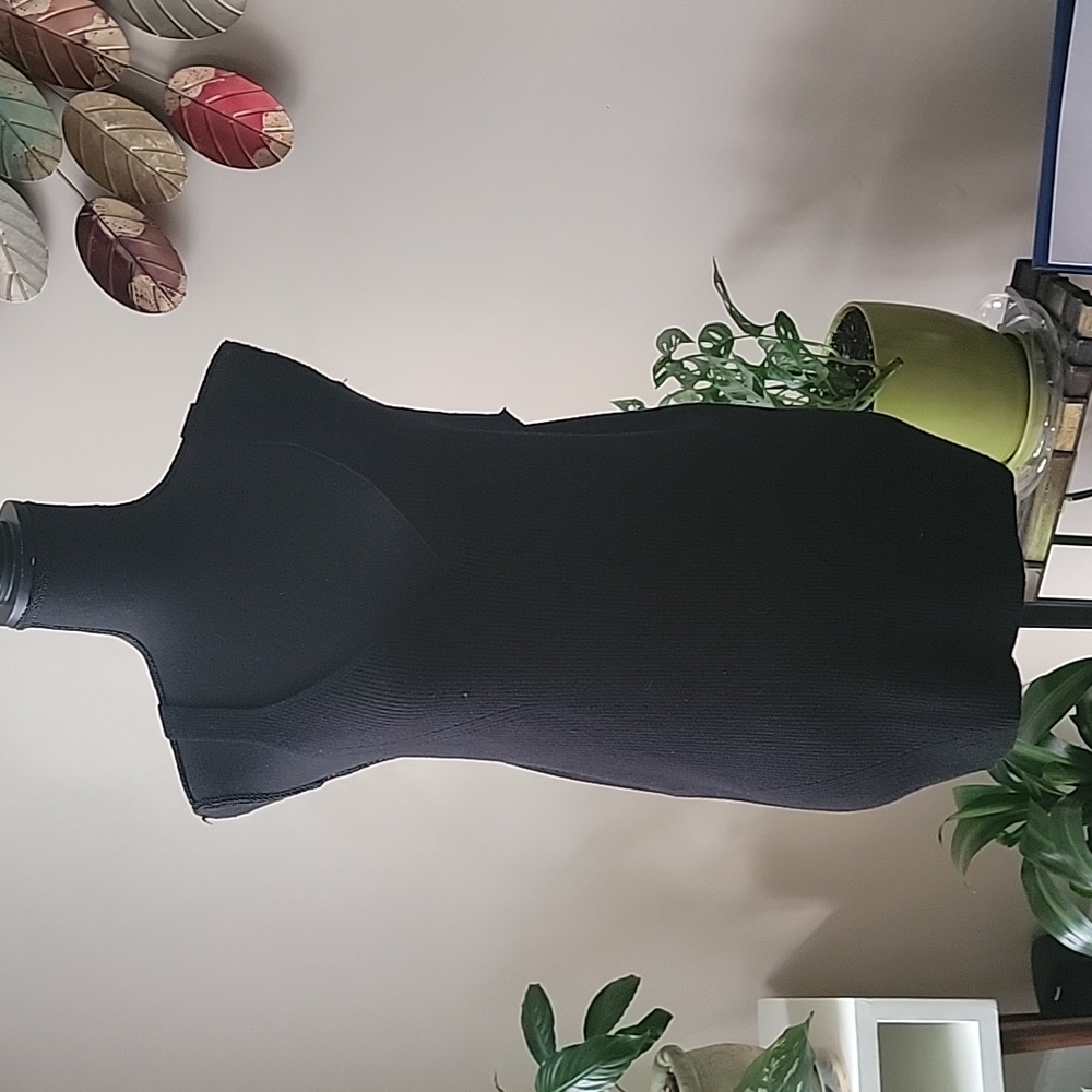 Black T-Strap Sweater